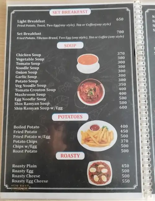 Breakfast Menu In Annapurna Region