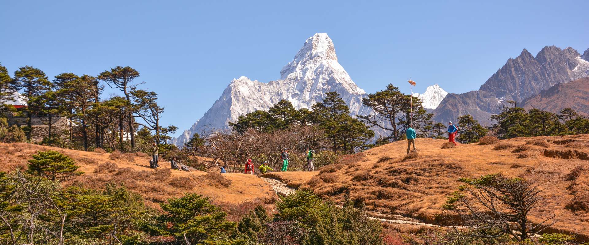 View From Shyangboche Hill Above The Namche 9
