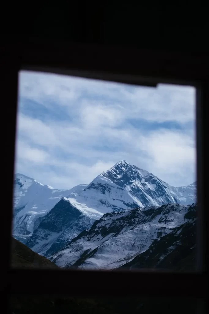 View From Teahouse Room In Manaslu Circuit 683x1024