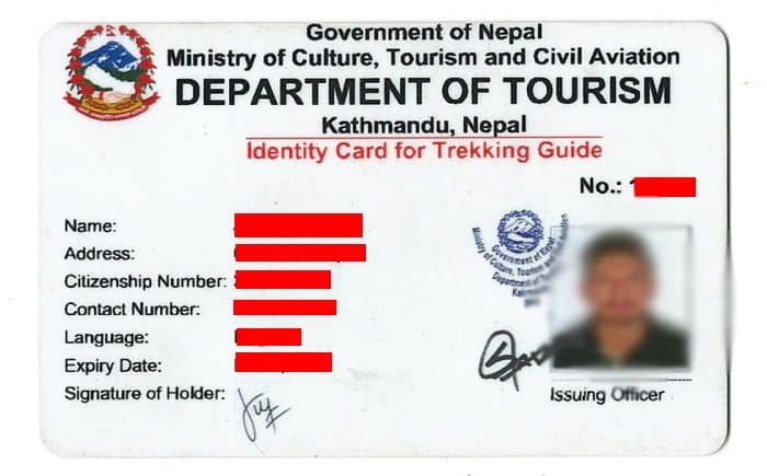 Trekking Guide License