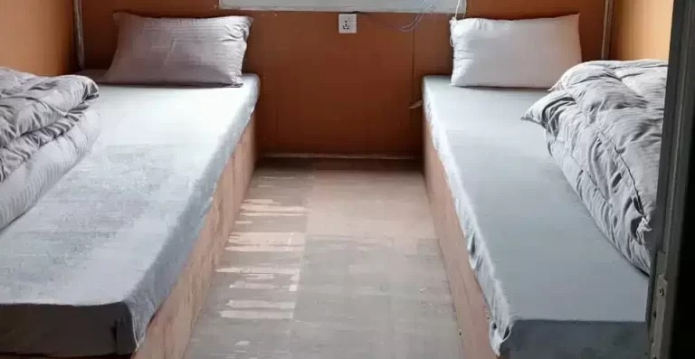 Typical guesthouse beds on Everest Base Camp Route