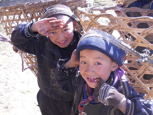 Childrens In Lukla