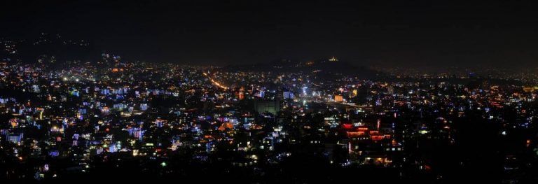Tihar City Lights In Kathmandu