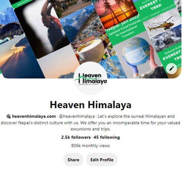 Pinterest Profile
