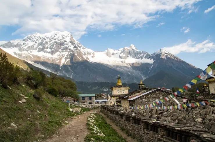 Samagaun Village In Manaslu